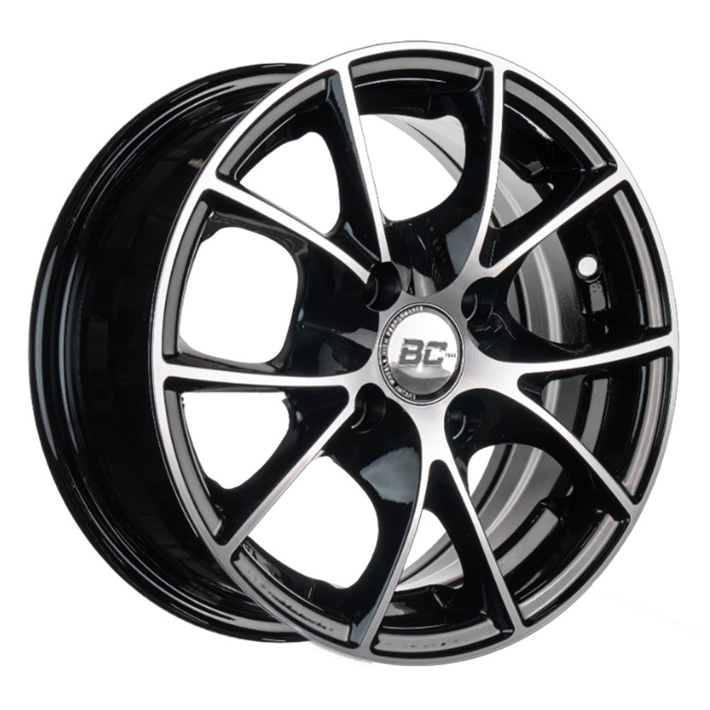 RIN BLACK CAT 13x5.5 4H 100 et NEGRO/PLATA, C/50000175