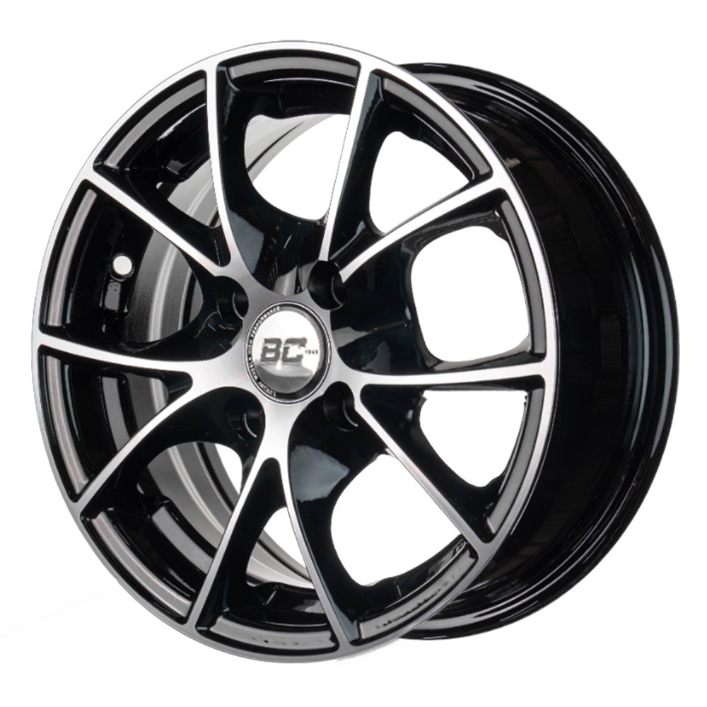 RIN BLACK CAT 13x5.5 4H 100 et   NEGRO/PLATA,    C/50000175