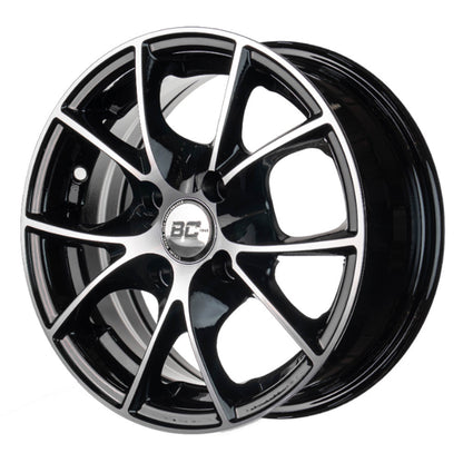 RIN BLACK CAT 13x5.5 4H 100 et   NEGRO/PLATA,    C/50000175