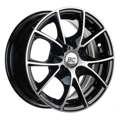 RIN BLACK CAT 13x5.5 4H 100 et   NEGRO/PLATA,    C/50000175