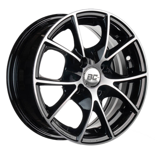RIN BLACK CAT 13x5.5 4H 100 et   NEGRO/PLATA,    C/50000175