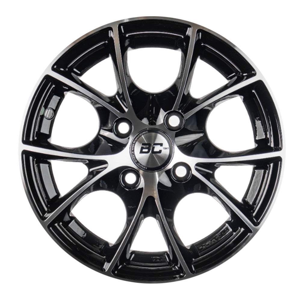 RIN BLACK CAT 13x5.5 4H 100 et   NEGRO/PLATA,    C/50000175