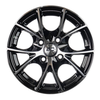 RIN BLACK CAT 13x5.5 4H 100 et   NEGRO/PLATA,    C/50000175