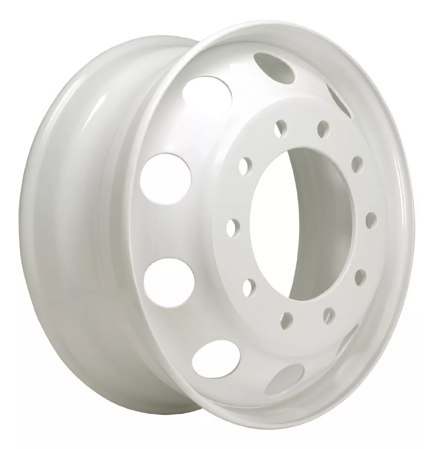 RIN BLACK CAT 22.5X8.25 TIPO AMERICANO 10 HUECOS BLANCO 8800 LB ACERO,    C/50000219
